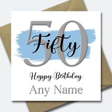 50th Birthday Card Male