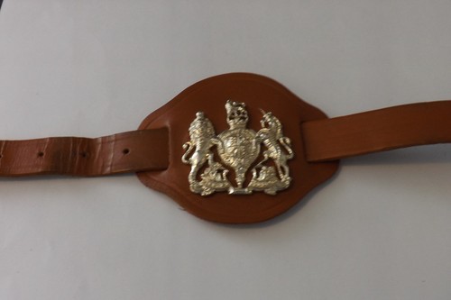 Military badge leather - military, on