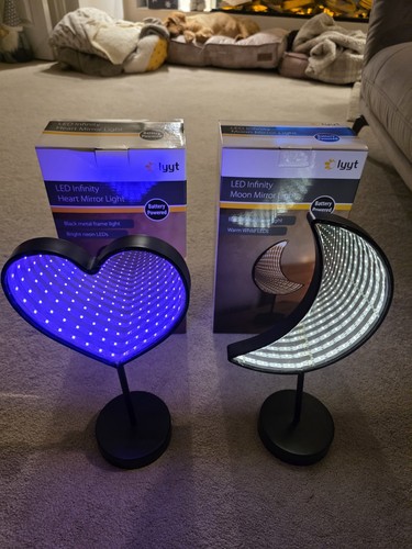 Led infinity moon heart - infinity,