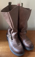 Dr Martens Biker Boots Brown