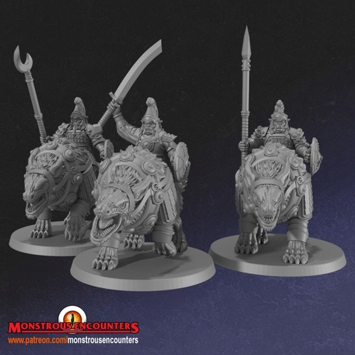 Hobgoblins riding worgs - riding,