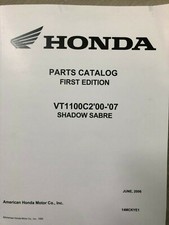 2000 2001 2002 2003 2004 HONDA VT1100C2 Shadow Sabre Parts Catalog Manual NEW 