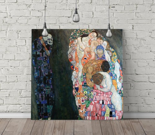 Death and life canvas - and,