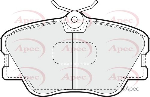 Apec front brake pad set - pad,