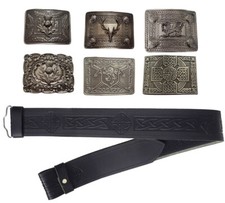 Leather Kilt Belt, Scottish