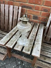 Vintage Crystal Oil Kerosene Lamp