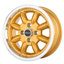 6"x13" JBW SUPERLITE 4x100 GOLD/HL ALLOY WHEELS FITS NISSAN MICRA K10 K11 (x4)