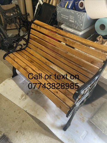 Garden bench iron ends with - bench,