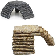 Komodo Reptile Turtle Tortoise Corner Basking Ramp Platform Hide Vivarium Steps