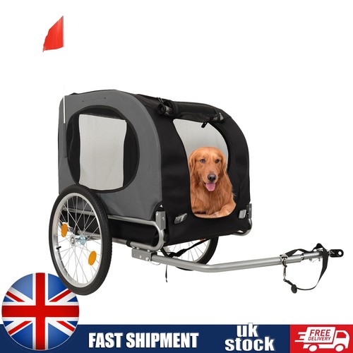 Folding dog bike trailer - bike,