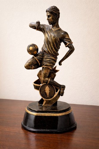Football player trophy statue - football,