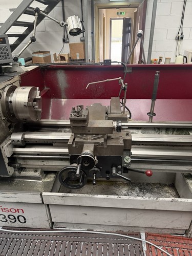 Harrison m390 gap bed lathe - harrison,