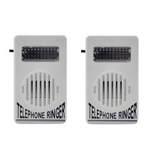 2 Pcs White Telephone Ringer