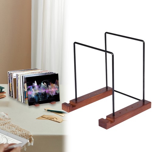 Wooden vinyl record holder - vinyl,