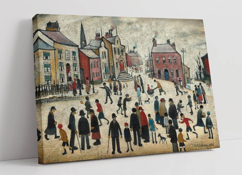 Lowry people standing - people,