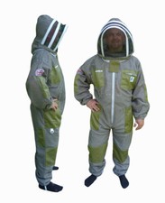 Bee Suit Ventilated Beekeeping Green 3 Layer Vented Professional Protection