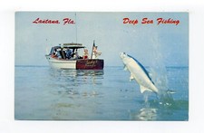 Lantana FL 1969 postcard, Deep