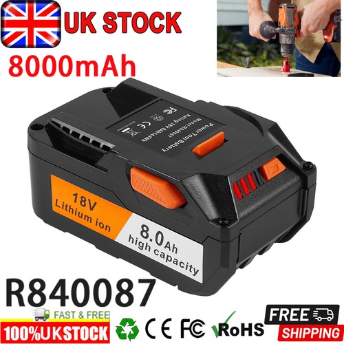 18v 0ah ion battery for - 8.0ah, li-ion