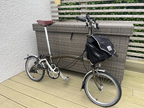 Brompton folding bike - bike,, raw