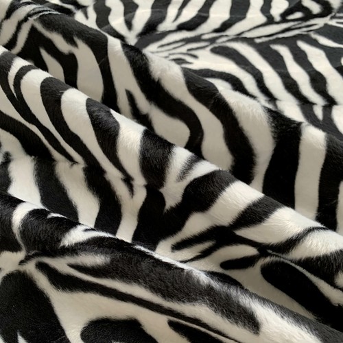 Faux fur fabric - fur, print