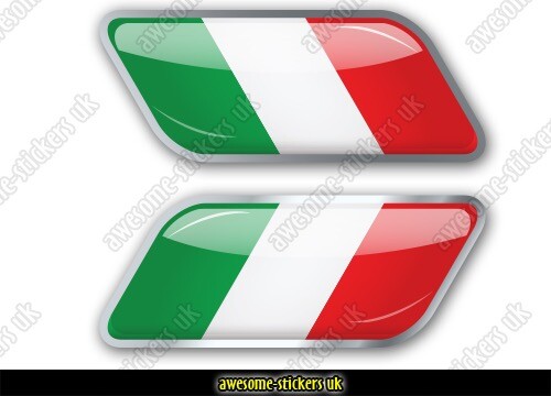 Italian flag stickers - flag, 015