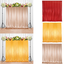 Fabric Backdrop Curtains Wedding Party Stage Decor Background Drapes Curtain