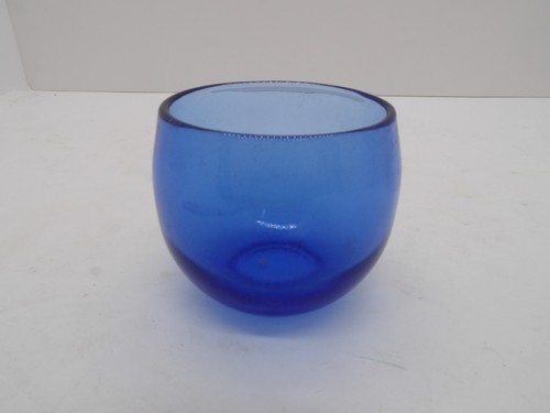 Vintage cobalt blue glass cup - vintage,
