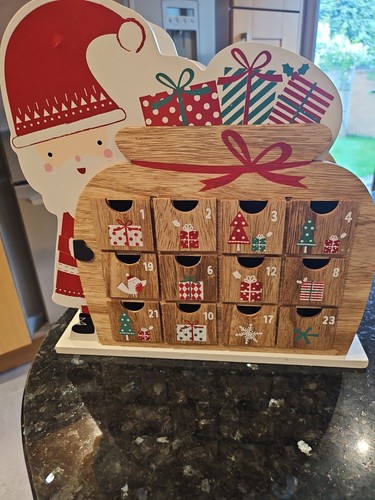 Wooden christmas advent - wooden,