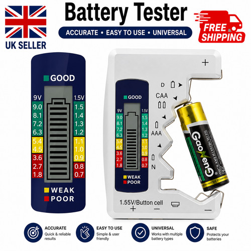 Universal battery tester - universal,