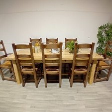 Rustic oak refectory - refectory, table