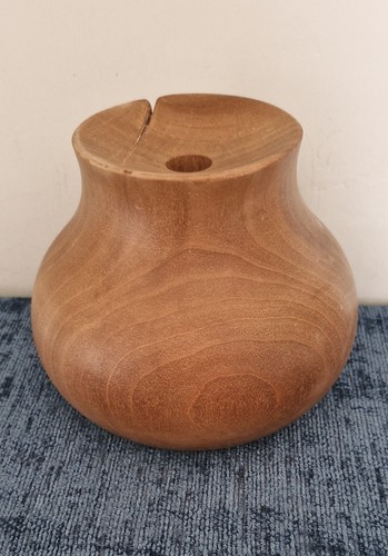 Turned wooden bud - turned,