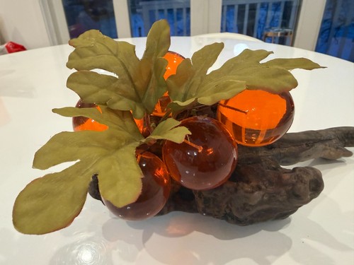 Mcm decor vtg lucite amber - mcm,