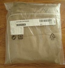 IKEA EKTORP Bromma Footstool Cover IDEMO BEIGE with Piping Slipcover 200.473.70
