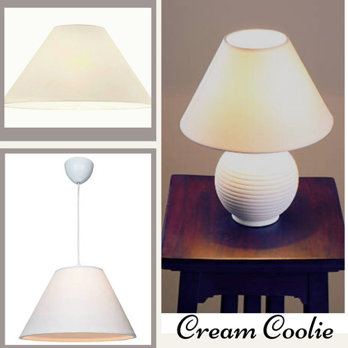 Cream cotton coolie - cream, lamp
