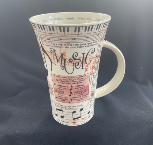 Dunoon music mug 5 - mug, litre