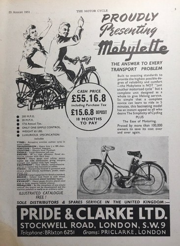 Mobylette motorised cycle - mobylette,