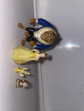 Disney Beauty & The Beast Mini Collectible Set Belle, Beast, Lumiere & Cogsworth