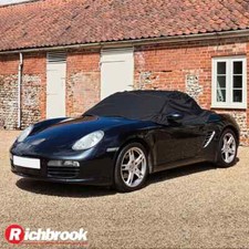 Tailored Half Car Cover Roof Protector for Porsche Boxster 986 (Plastic Window)