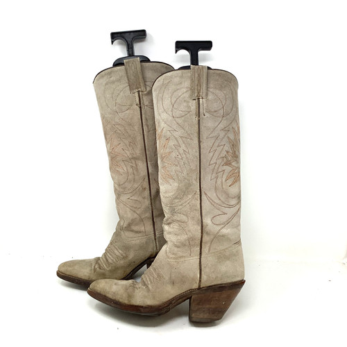 Vintage suede cowboy - suede, boots