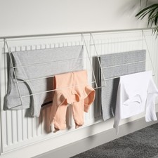 4 Bar Radiator Airer 2 Pack Clothes Drying Rack Hanging Towel Holder Rail Indoor