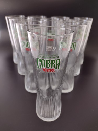 Cobra beer half pint glasses - half,
