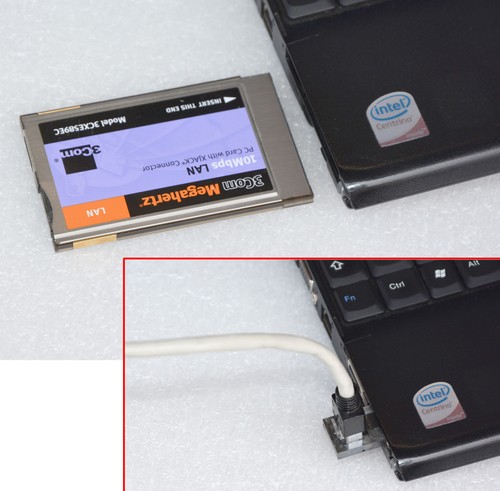 Network lan card pcmcia 3com - network,