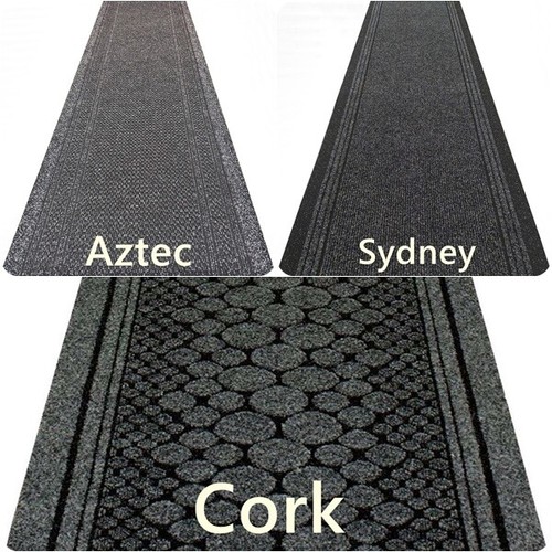 Black carpet runner heavy - black, duty