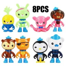 8Pcs Set The Octonauts Action Figure Doll Barnacles Peso Kwazii Crew Toys UK
