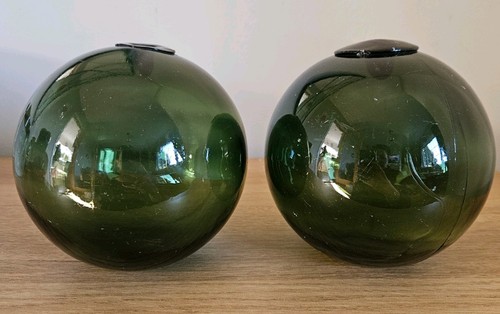 Vintage green glass - glass, fishing
