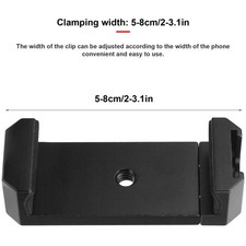 Smartphone Clip Mobile Phone Holder With Cold Shoe Mount 1/4in Screw Hole