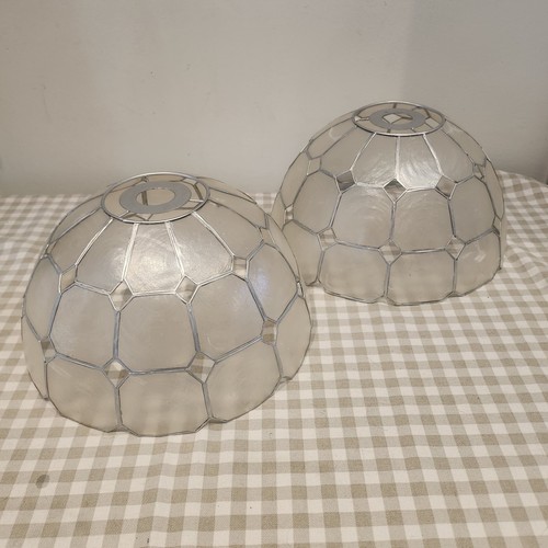 Vintage capiz shell lampshade - vintage,