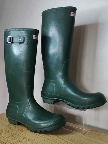 Vintage green hunter wellies - hunter,