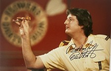 Eric Bristow Hand Signed 12x8 Photograph Darts Crafty Cockney