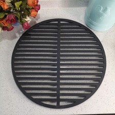 Large 29.5cm Round Cast Iron Camp Fire BBQ Cooking Grid Net Barbecue Grill Grate